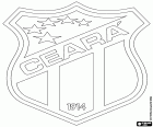 Логотип Сеара спортивного клуба, Ceará Sporting Club, футбольный клуб Форталеза, туристический город в северо-восточном регионе и столица штата Сеара в Бразилии