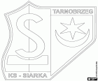 Эмблема Klub Sportowy Siarka Tarnobrzeg, спортивный клуб базирующийся в Тарнобжег, город на восточном берегу реки Вислы, в Подкарпатское воеводство, на юго-востоке Польши
