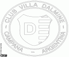 Эмблема клуба Вилла Дальмине, Club Villa Dálmine, футбольный клуб базируется в городе Dalmine, районе города Кампана, в провинции Буэнос-Айрес