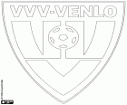Эмблема футбольного клуба ВВВ-Венло, VVV-Venlo, Venlose Voetbal Vereniging Venlo, с головным офисом в Венло, город, расположенный недалеко от немецкой границы на юго-востоке Нидерландов, в провинции Лимбург