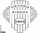 Эмблема ФК Виктория Жижков, FK Viktoria Žižkov, футбольный клуб базируется в Жижков, бывший независимый муниципалитет и от 1920 район Прага, столица Чешской Республики