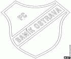 Щит ФК Баник Острава, FC Baník Ostrava, футбольный клуб базируется в районе Слезжска в городе Острава, третий самый густонаселенный город в стране и столица Моравско-Силезской области на северо-востоке Чешской Республики