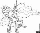 Принцесса Celestia является Принцесса солнца, правительница магии Королевства Equestria, мой маленький пони