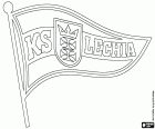 Эмблема Лехия Гданьск, Klub Sportowy Lechia Gdańsk, футбольный клуб базируется в городе Гданьск, город-порт на Балтийском море и столица поморского воеводства, в северной части Польши. Гданьск является известным для профсоюза Солидарность, Solidarnosc на польском языке