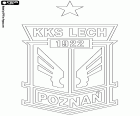 Эмблема из KKS Лех Познань, Kolejowy Klub Sportowy Lech Poznaň SA, футбольный клуб в Познани, город на берегах реки Варта в западно-центральной части Польши и столица Великопольское воеводство. Познань – один из старейших городов в стране