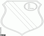 Щит из Легия Варшава, Legia Warszawa SA, футбольный клуб со штаб-квартирой в Варшаве, город к берегам реки Вислы в центре Восток страны. Варшава-столица Польши и Мазовецкого воеводства