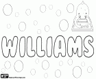 Williams, Уильямс, мужское имя, английский вариант William, Уильяма. Это также английский фамилия