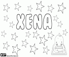 Xena, имя для девочки, вариант Xenia, Ксения
