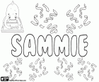 Sammie, имя используемое на английском языке, как мальчик и девочка, вариант Sam, Сэм и Sammy, Сэмми, уменьшительное от английского названия как Samuel, Самуэль, Samson, Самсон, и Samantha, Саманта