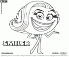 Смайлер или Smiler, Эмоджи, который управляет текста в смартфоне, персонаж в Эмоджи фильм