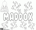 Maddox, Мэддокс, мужское имя английского происхождения, производные от валлийский фамилии, что означает «сын Мэдок»
