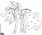 Nightmare Moon, Кошмар Луны, зло поврежден форму принцессы Луна, персонаж из My Little Pony, Маленький пони