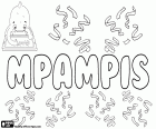 Mpampis, вариант Mpamphs, ЗАГСа для мужское имя греческого происхождения