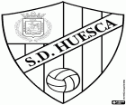 Эмблема Sociedad Deportiva Huesca, футбольный клуб базируется в городе Уэска. 2018-2019 сезоне будет играть в первый раз в своей истории, Ла Лига, Испанская первый дивизион, после окончания второй позиции в Liga 123 сезона 2017-2018
