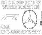 Пятый подряд титул чемпионата мира Формулы 1 конструкторы ФИА 2018. Mercedes является единственным чемпионом с 2014 года