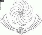 Логотип грузинской сборной по регби, известный как Лелос и Борджгалоснеби, что означает мужчины Боржгали. Боржали – грузинский символ солнца и официальный символ Грузии