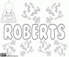 Roberts, Робертс, мужское имя на латышском языке, происходит от германского имени Хродеберт