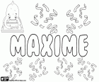 Maxime, французское имя мальчика, имя латинского происхождения, происходящее от римской фамилии Максимус