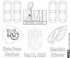 Канзас-Сити Чифс vs Филадельфия Иглз, LVII Super Bowl будет сыгран в воскресенье, 12 февраля 2023 года на стадионе State Farm Stadium, Глендейл, Аризона