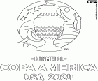 Кубок Америки США 2024 года проходит в Соединенных Штатах Америки с 20 июня по 14 июля 2024 года. Логотип конкурса для раскрашивания