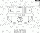 раскраска ФК Барселона, чемпион 