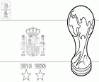 раскраска Испания, чемпион мира 