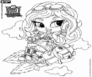 раскраска Robecca Steam, Monster High Baby