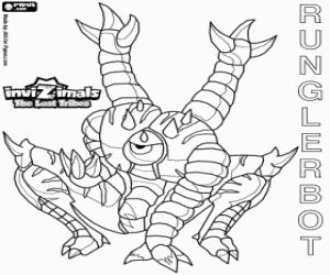 раскраска Runglerbot, Invizimals Затерянные племена