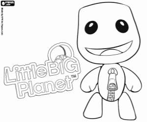 раскраска Sackboy, LittleBigPlanet символов