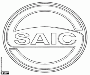 раскраска SAIC Motor эмблема