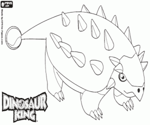 раскраска Saika, динозавр от Dinosaur King