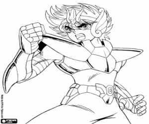 раскраска SEIYA от созвездии Пегас