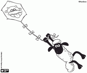 раскраска Shaun овец и змей