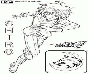 раскраска Shiro Shibakusa, Scan2Go характер