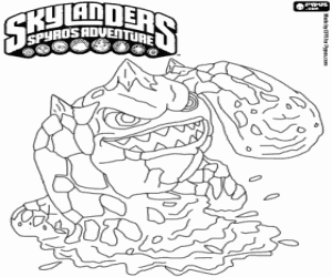 раскраска Skylander Eruptor