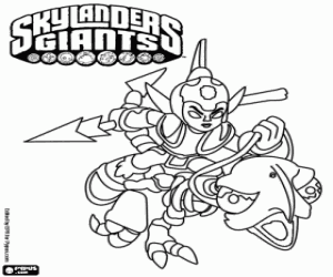 раскраска Skylander Fright Rider