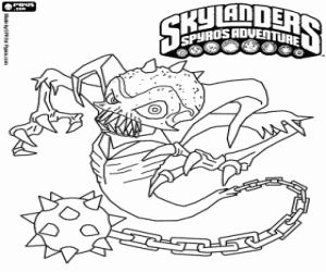 раскраска Skylander Ghost Roaster