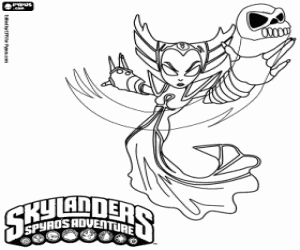 раскраска Skylander Hex