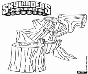раскраска Skylander Stump Smash
