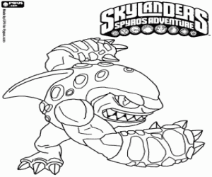 раскраска Skylander Terrafin боксер