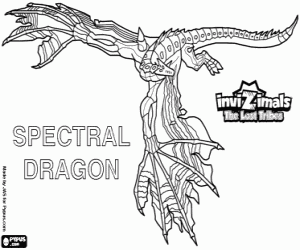 раскраска Spectral Dragon Invizimals Затерянные племена