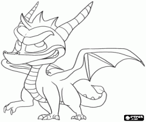 раскраска Spyro, молодой дракон
