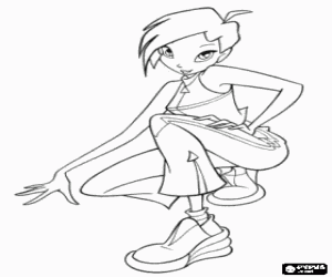 раскраска Tecna, Фея Клуб Винкс