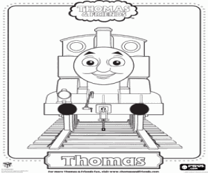 раскраска Thomas тепловоз номер 1