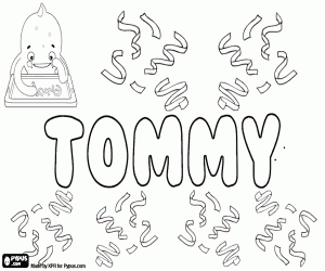 раскраска Tommy, Томми, вариант Tommie