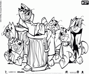 раскраска Top Cat и его банда