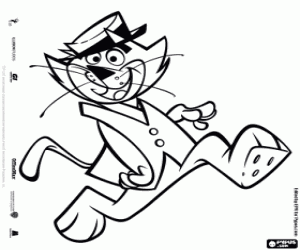 раскраска Top Cat начальник кошек