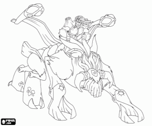 раскраска Troncalion, gormiti леса