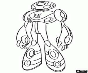 раскраска Ultimate Echo Echo, Бен 10 чужеродных