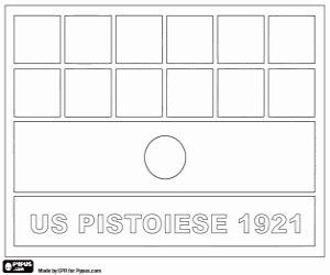 раскраска Unione Sportiva Pistoiese логотип